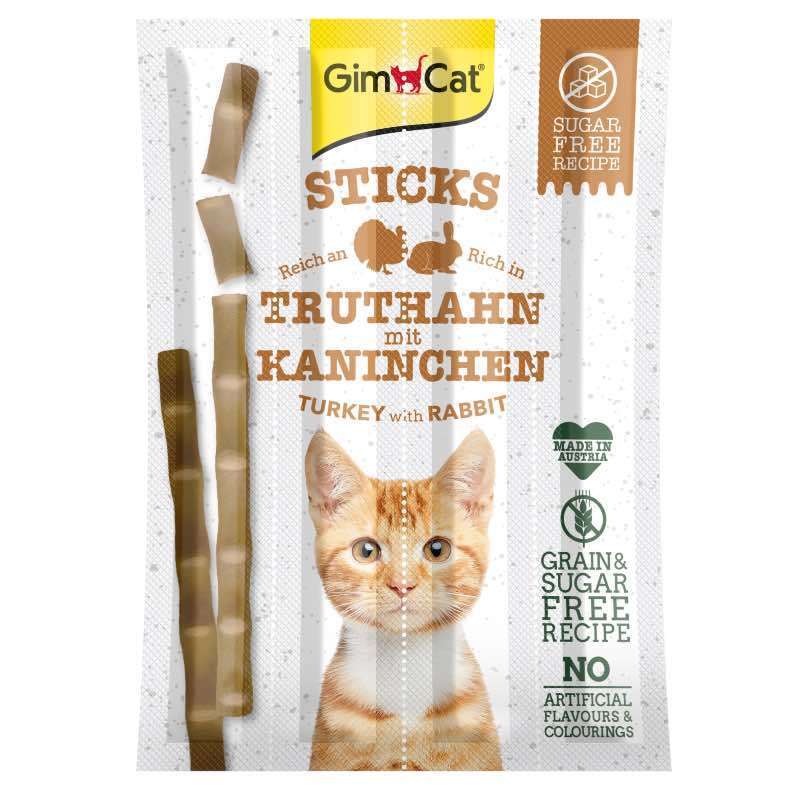 GimCat Sticks Індичка та кролик - ласощі для котів