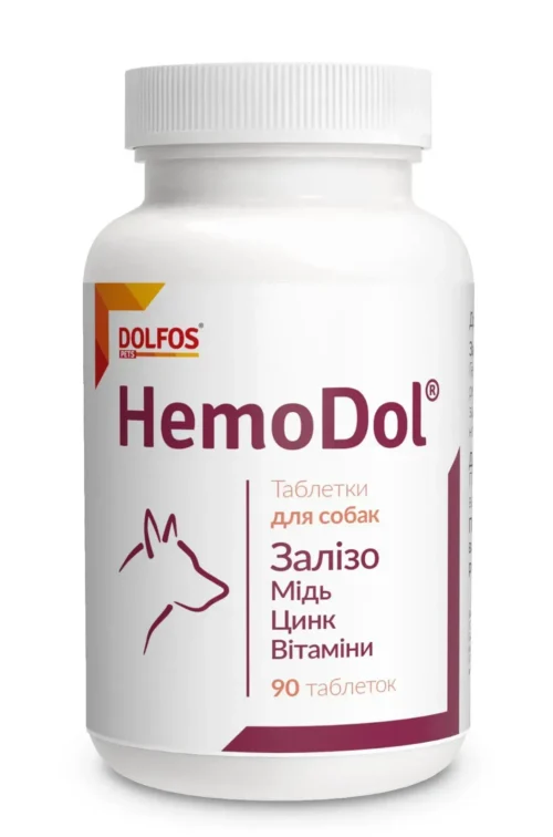 Dolfos HemoDol для покращення процесів кровотворення у собак, 90таб