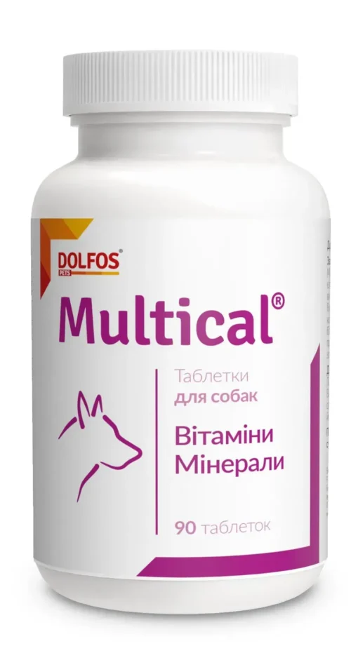 Dolfos MultiCal Dog мультивітаміни для собак, 90таб