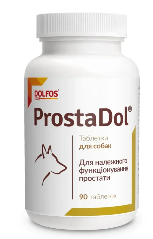 Dolfos ProstaDol для підтримання функціонування передміхурової залози у собак, 90таб
