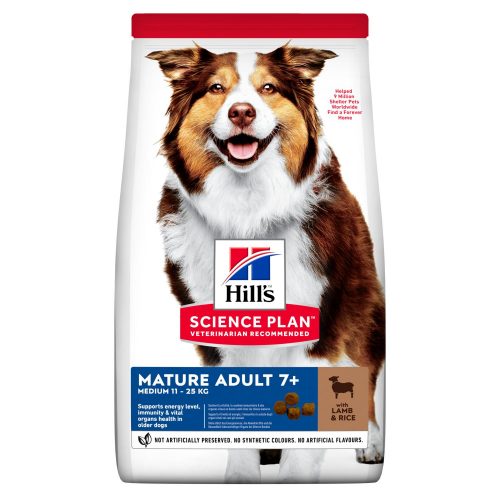 Hill's SP Canine Medium Breed Mature Adult 7+ Lamb & Rice