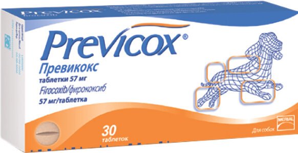 Merial Previcox - Нестероїдний протизапальний препарат Превікокс для собак