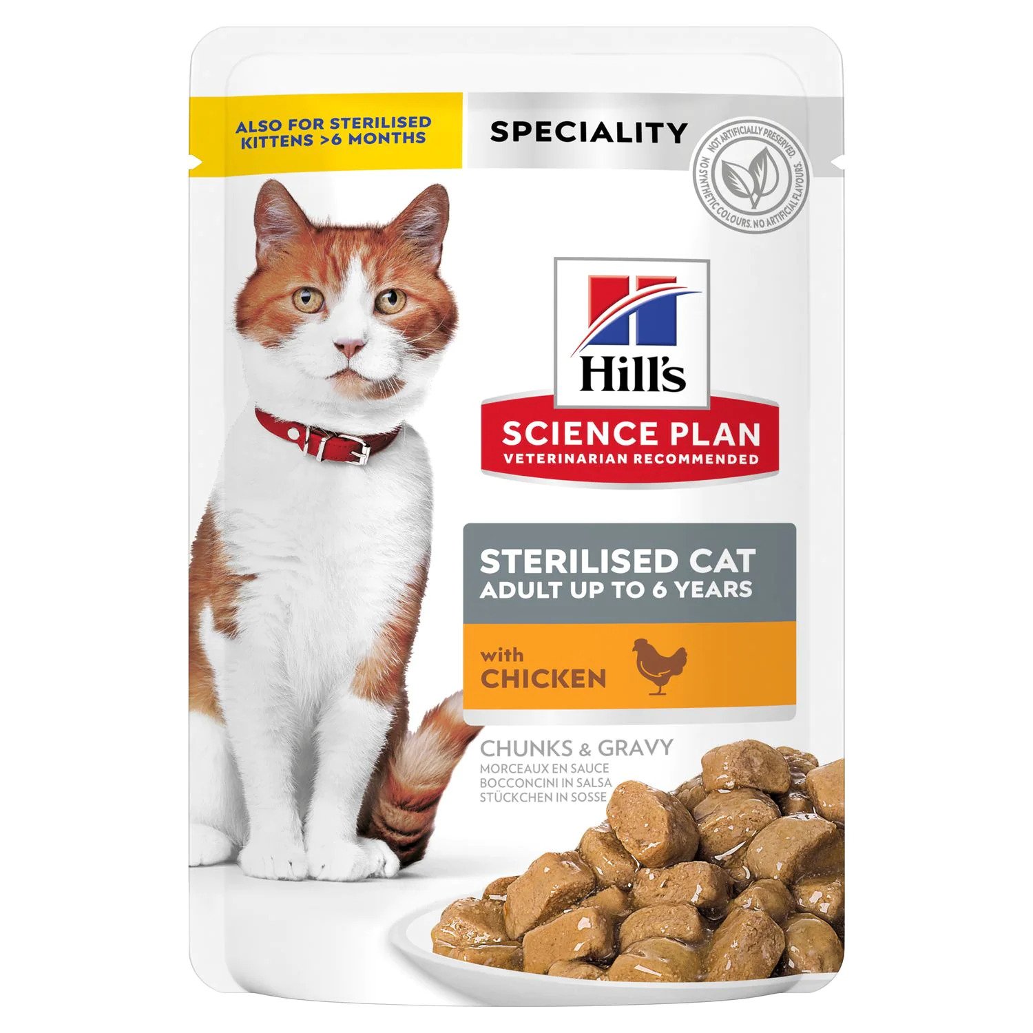 Hill's SP Feline Sterilised Chicken Пауч для стерилізованих котів з куркою