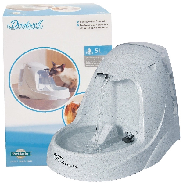 PetSafe Drinkwell Platinum автоматичний фонтан поїлка для собак та котів, 5л