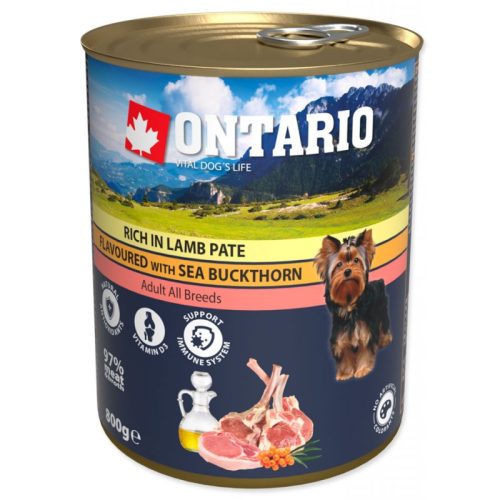 Ontario Dog Lamb Pate with Sea Buckthorn Консерви для собак з ягням та обліпихою