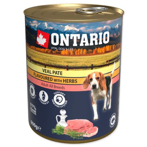 Ontario Dog Veal Pate with Herbs Консерви для собак з телятиною та травами