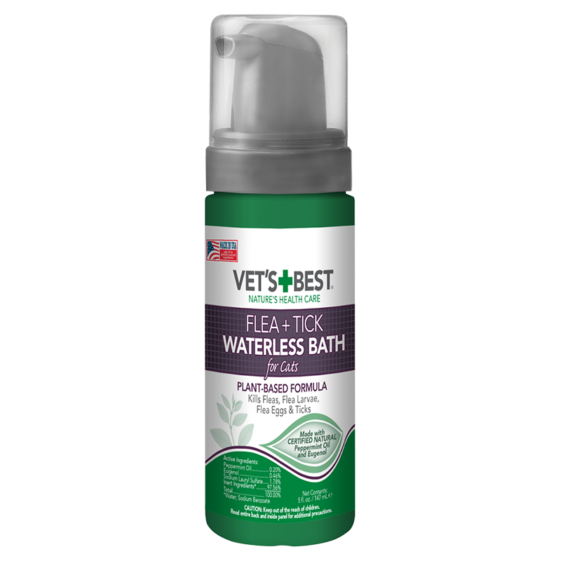 Vet's Best Flea & Tick Waterless Bath for Cats