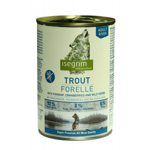 Консерва Isegrim Adult River Trout з фореллю для собак