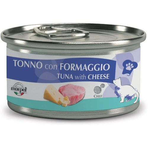 Консерва Marpet Chef тунець із сиром для котів, 80 г