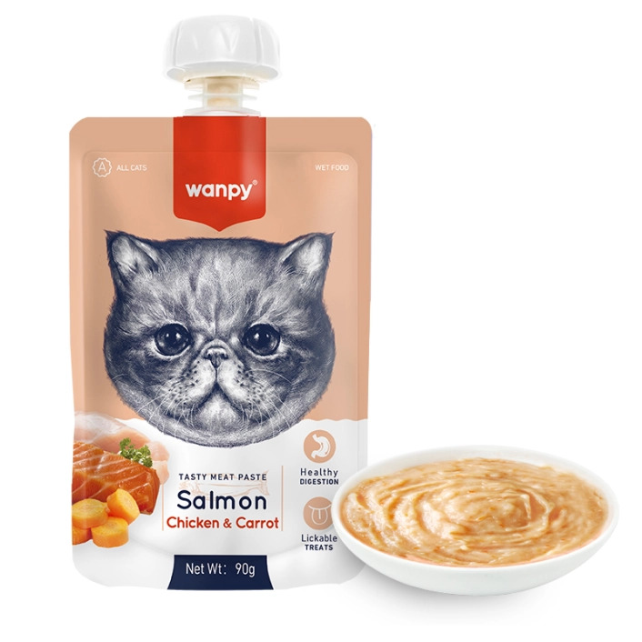 Wanpy Salmon Chicken & Carrot крем-суп лосось і курка з морквою