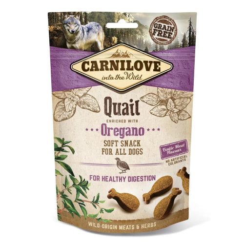 Carnilove Dog Soft Snack з перепілкою та орегано для собак