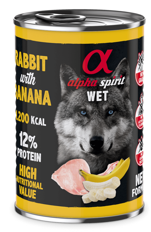Alpha Spirit WET Rabbit with Banana