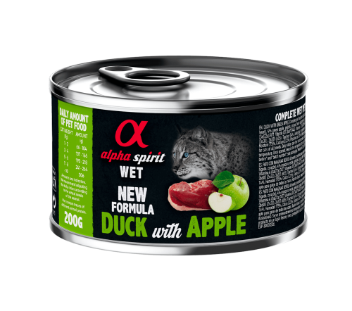 Alpha Spirit WET Duck with Green Apple консерва для котів 200г