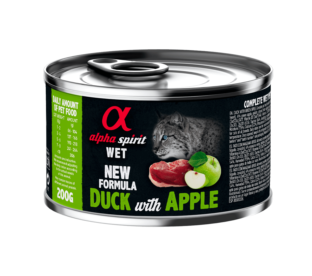 Alpha Spirit WET Duck with Green Apple консерва для котів 200г
