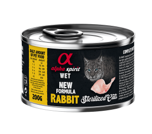 Alpha Sigma Rabbit Alpha Spirit WET Rabbit Sterilized консерва для стерилізованих котів ...