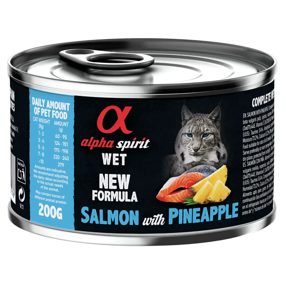 Alpha Spirit WET Salmon with Pineapple консерва для котів 200г