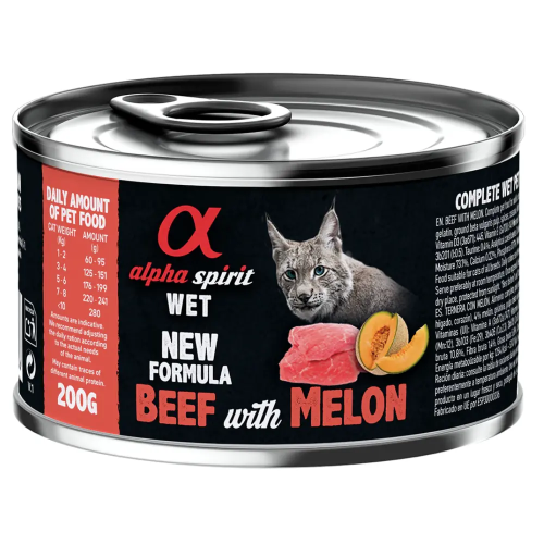 Alpha Spirit WET Beef with Melon для котів