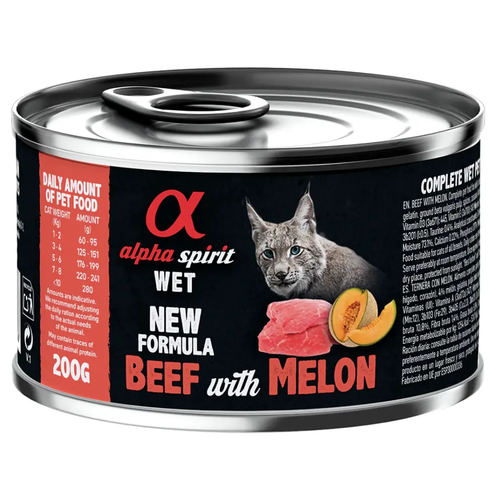 Alpha Spirit WET Beef with Melon консерва для котів 200г