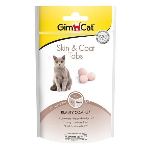 GimCat Skin & Coat Tabs - ласощі для здоров’я шкіри та шерсті котів