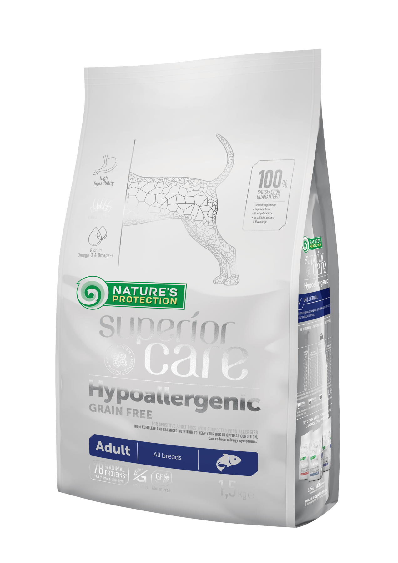 Nature’s Protection Hypoallergenic GF Adult All Breeds 1.5 кг