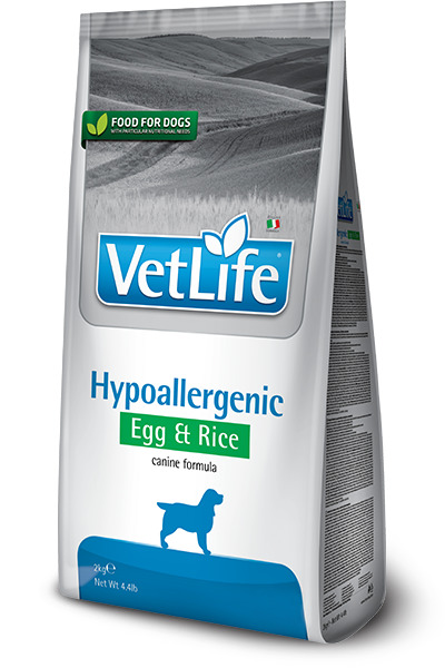 Farmina Vet Life Natural Diet Dog Hypoallergenic Egg&Rice при харчовій алергії у собак