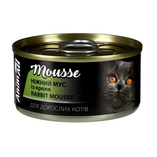AnimAll Mousse ніжний мус з кролика для котів