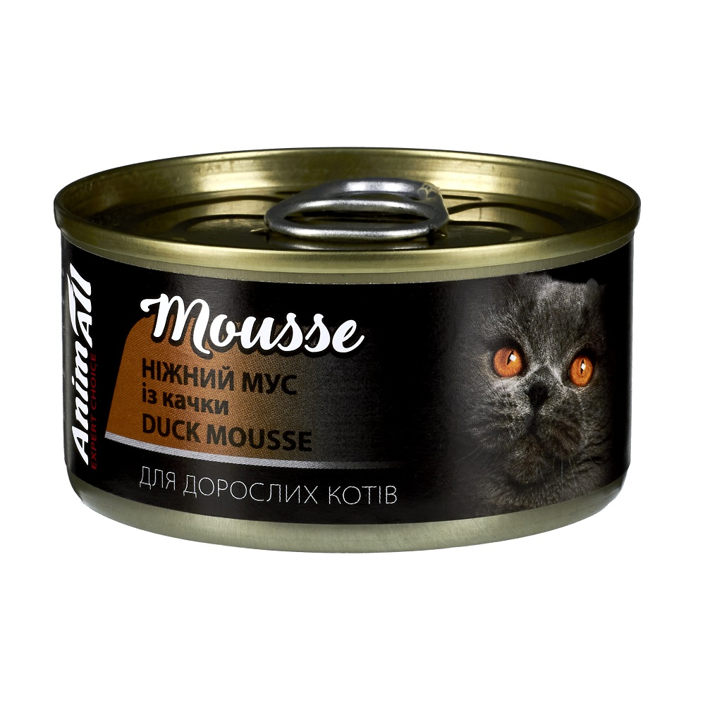 AnimAll Mousse ніжний мус із качки для котів