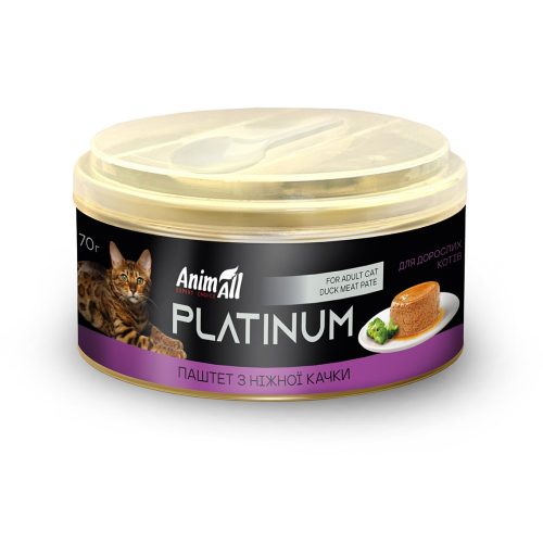 AnimAll Platinum ніжний паштет з качки для котів