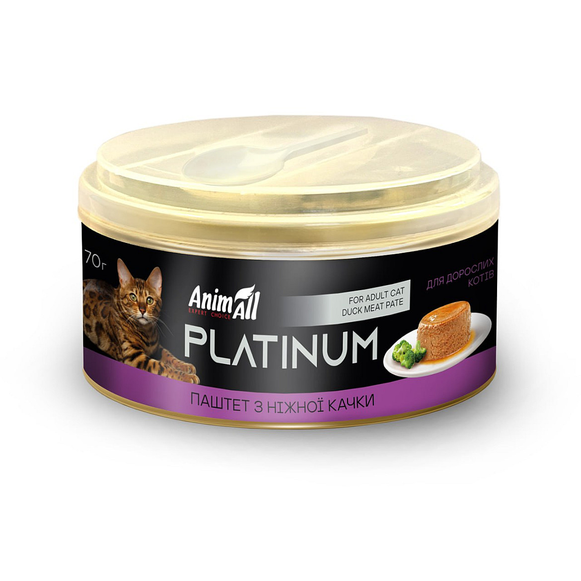AnimAll Platinum ніжний паштет з качки для котів