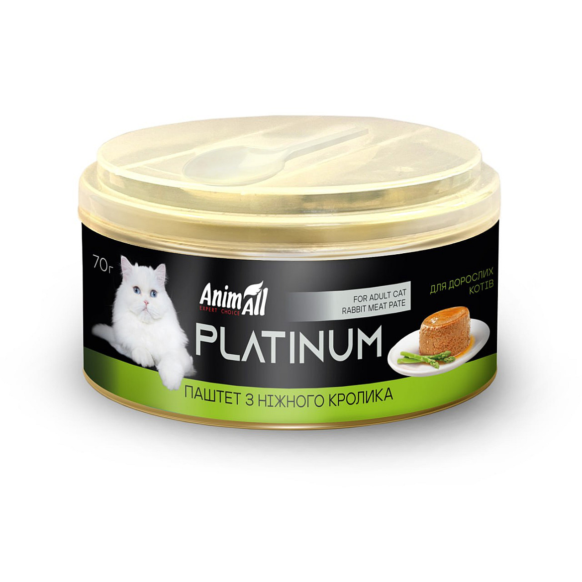 AnimAll Platinum ніжний паштет з кролика для котів