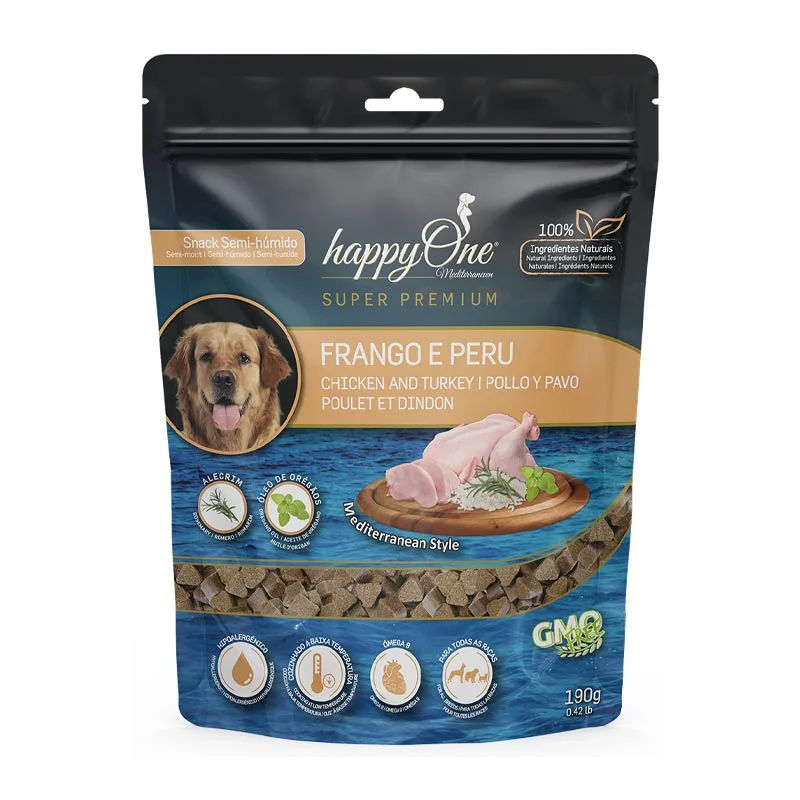 Ласощі Snack happyOne Mediterraneum Dog Chicken and Turkey для собак