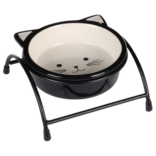 Миска для котів Flamingo Ansu Cat керамічна на підставці 230мл