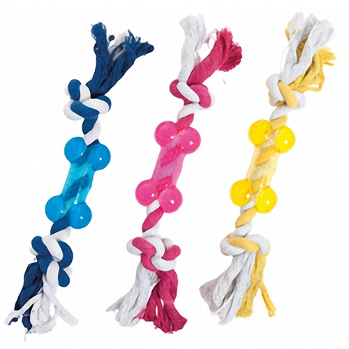 Flamingo Good4Fun Bone With Rope