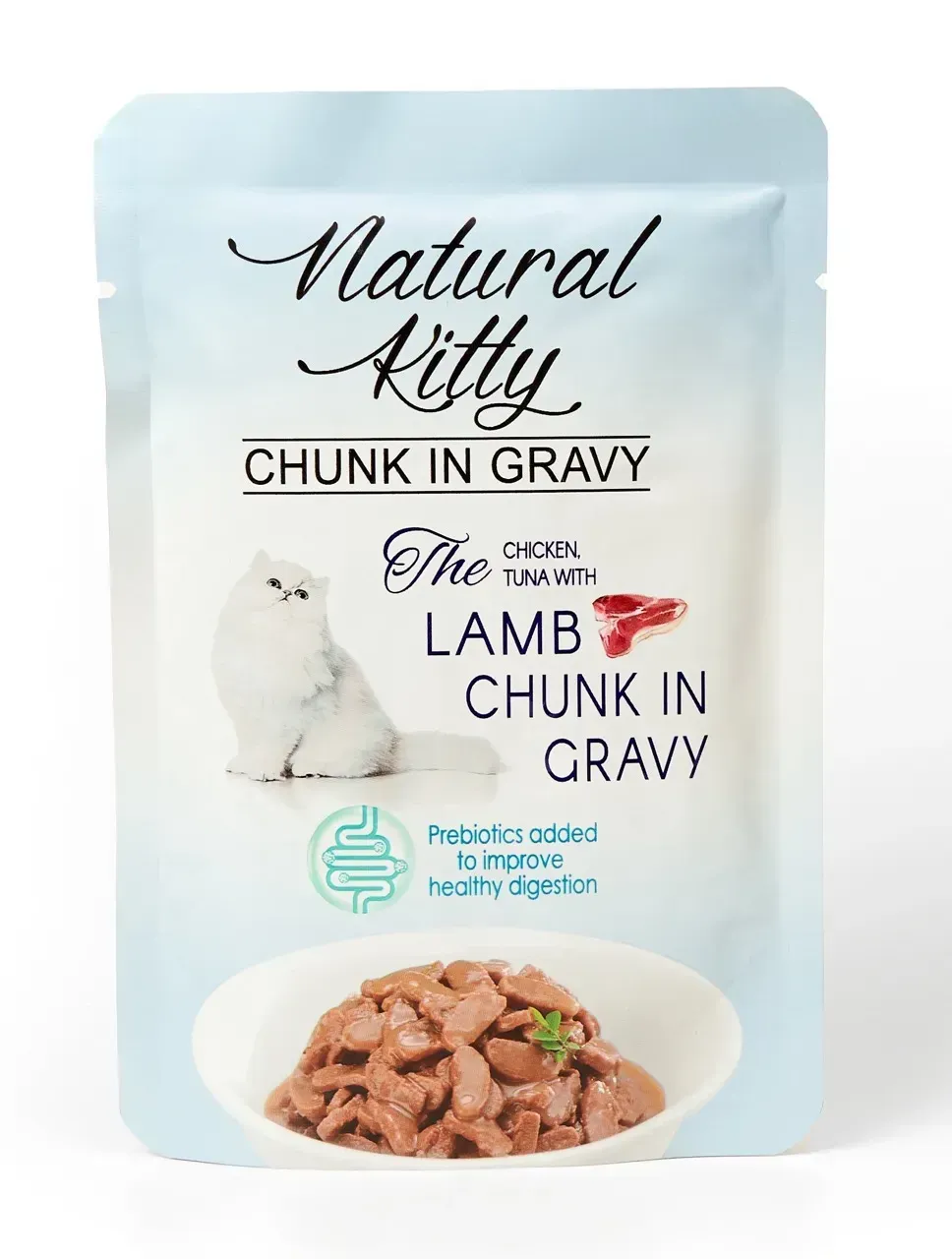 Natural Kitty Chunk In Gravy Chicken, Tuna With Lamb пауч