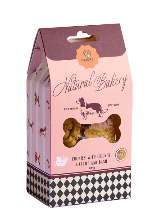 Natural Печиво з куркою, морквою та базиліком для собак