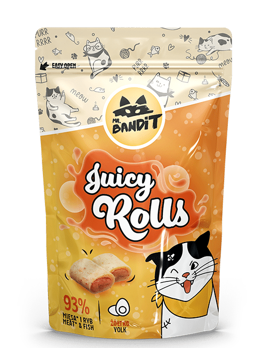 Mr. Bandit Соковиті роли з жовтком для котів
