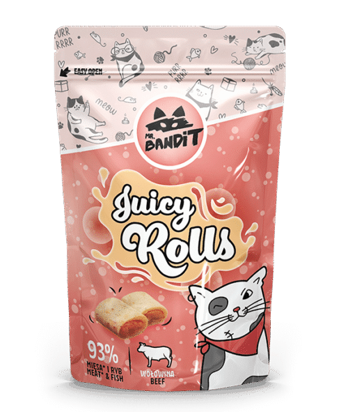 Mr. Bandit Соковиті роли з яловичиною для котів