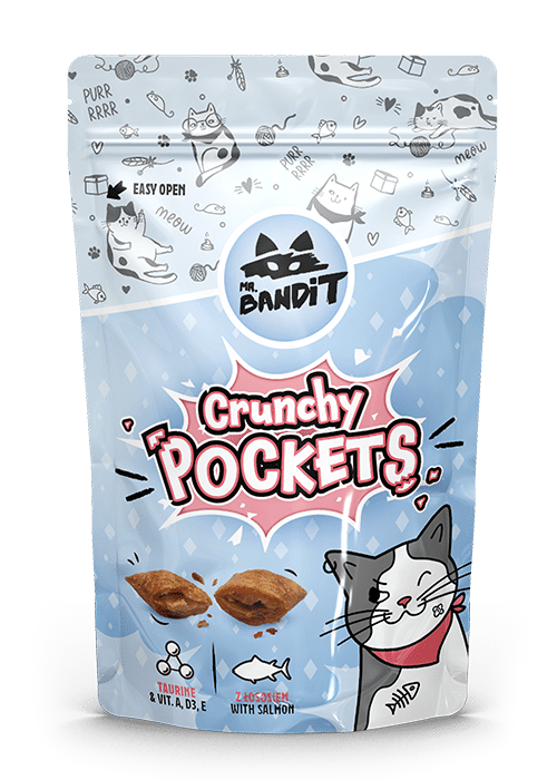 Mr. Bandit Хрусткі подушечки з лососем для котів