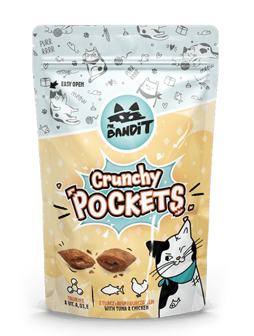 Mr. Bandit Хрусткі подушечки з тунцем і куркою для котів