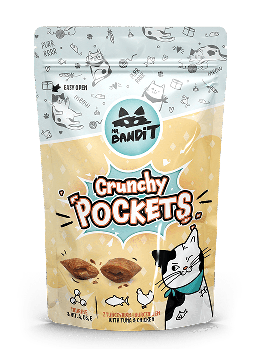 Mr. Bandit Хрусткі подушечки з тунцем і куркою для котів