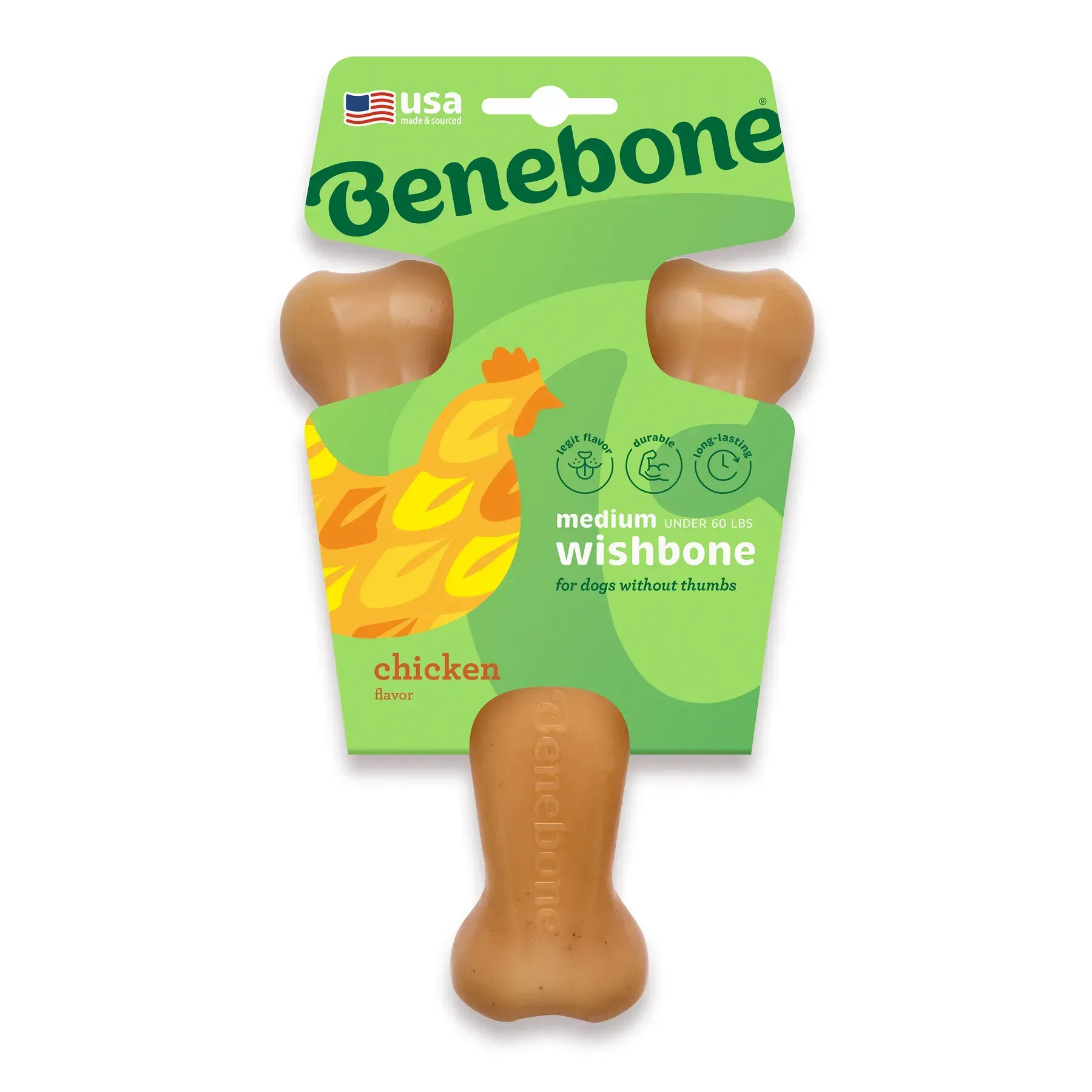 Benebone Wishbone Bacon Жувальна іграшка зі смаком курки для собак - Зображення 2