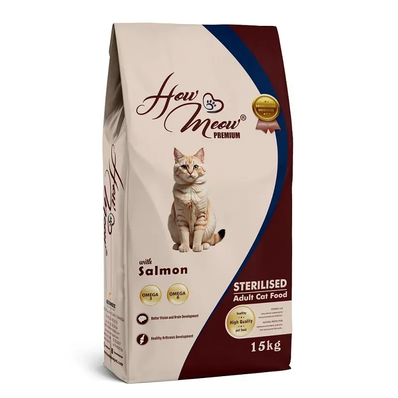 Сухий корм How Meow Sterilised Cat Salmon з лососем для стерилізованих котів