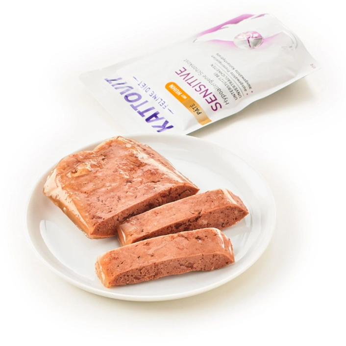Пауч Kattovit Veterinary Sensitive Chicken Pate паштет з куркою для котів, 85г - Зображення 2