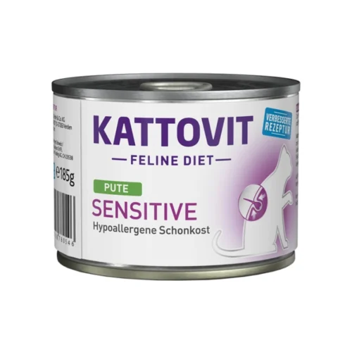 Консерва Kattovit Veterinary Sensitive Turkey паштет з індички для котів, 185г