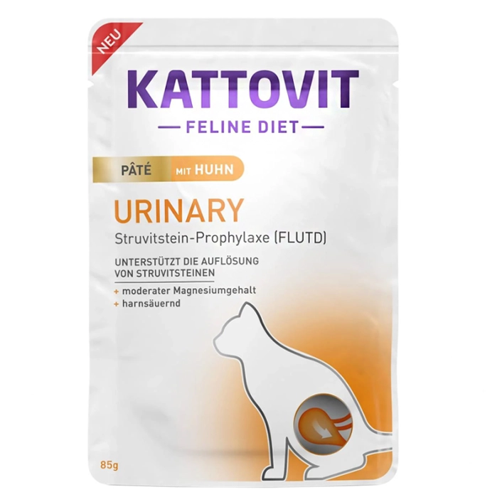 Пауч Kattovit Urinary Chicken Pate паштет з куркою для котів, 85г