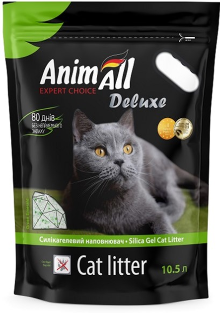 AnimAll Deluxe "Зелений Смарагд" силікагелевий наповнювач для котів