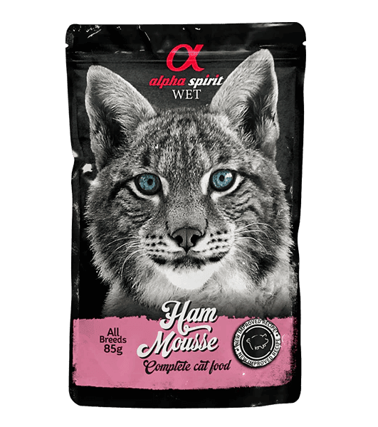 Пауч Alpha Spirit Ham Mousse Adult Cats мус з шинкою для котів, 85г