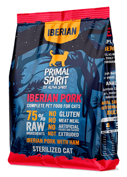 Primal Spirit Iberian Pork Sterilised Cat зі свининою для стерилізованих котів, 1кг