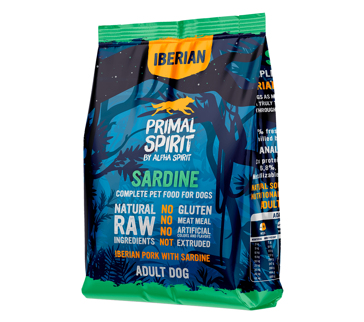 Primal Spirit Dog Iberian Pork with Sardine зі свининою та сардиною для собак