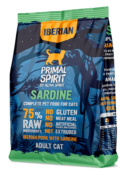 Primal Spirit Iberian Pork with Sardine Cat зі свининою та сардиною для котів, 1кг